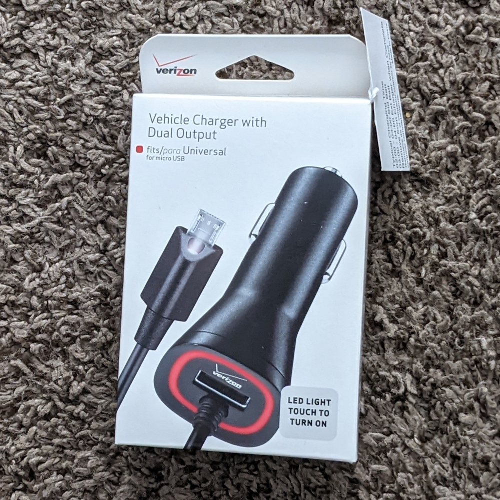 🆕 Verizon Vehicle Charger with Dual Output
